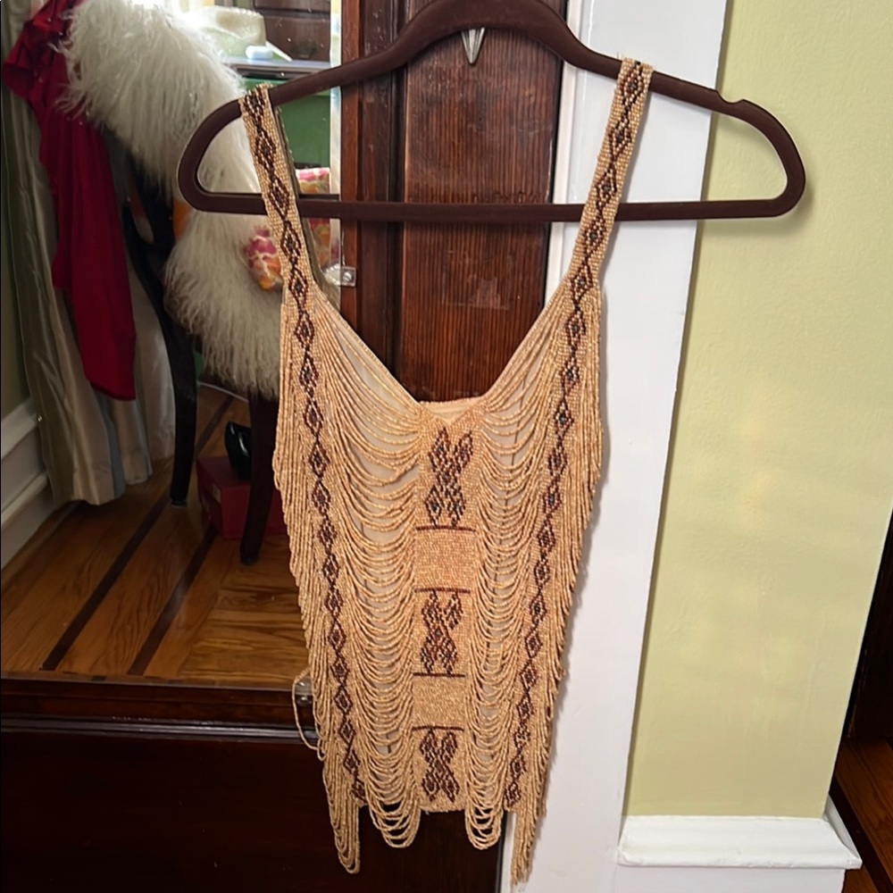 Ralph Lauren fully beaded top size Small